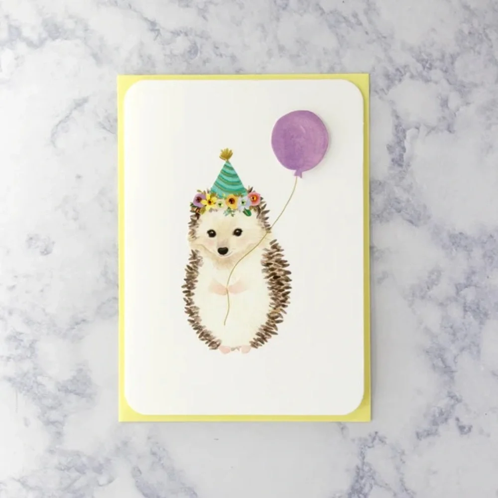 🆕Papyrus Birthday Hedgehog Greeting Card
